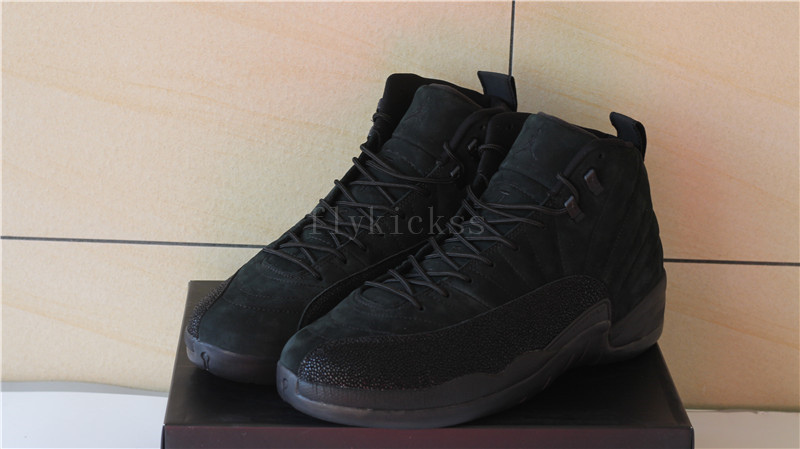 Authetnic Air Jordan 12 Retro OVO Black 2017